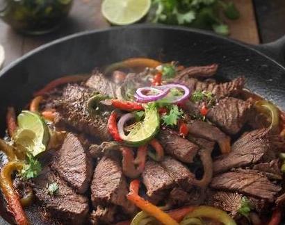 leftover beef fajitas