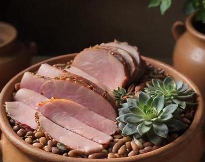 leftover ham and beans