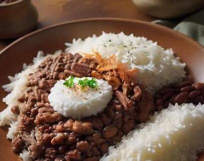 leftover refried beans and rice